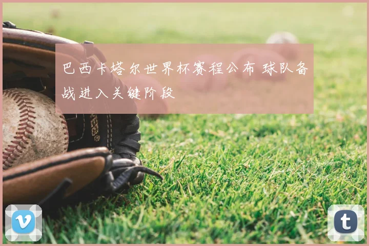 巴西卡塔尔世界杯赛程公布 球队备战进入关键阶段